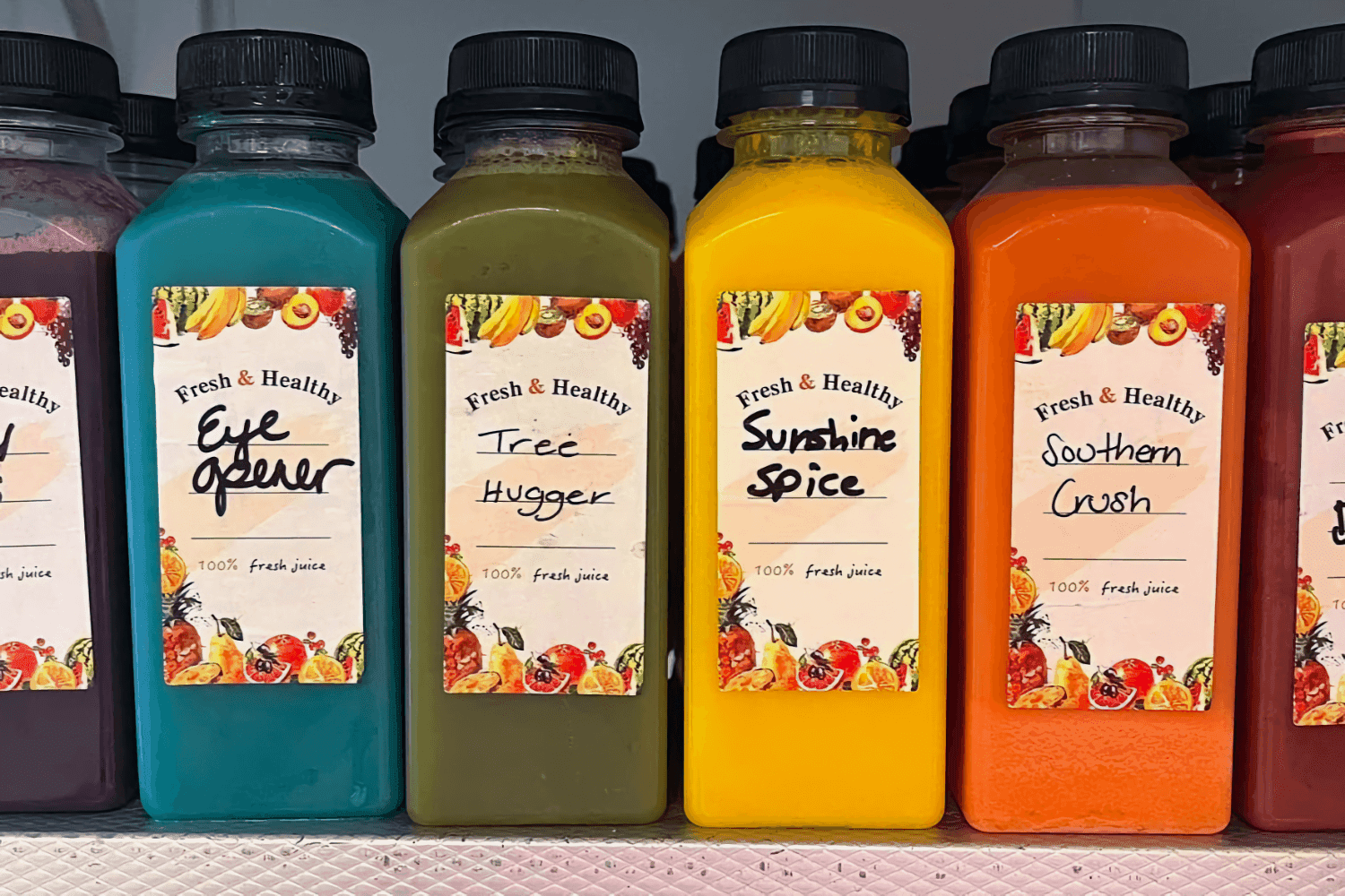 Juiced line of juices